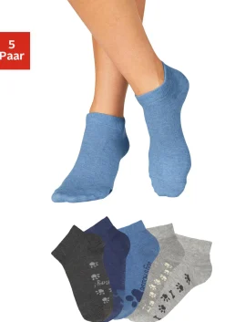 Strümpfe & Socken|Arizona Sneakersocken 2xblautöne,3xgrautöne