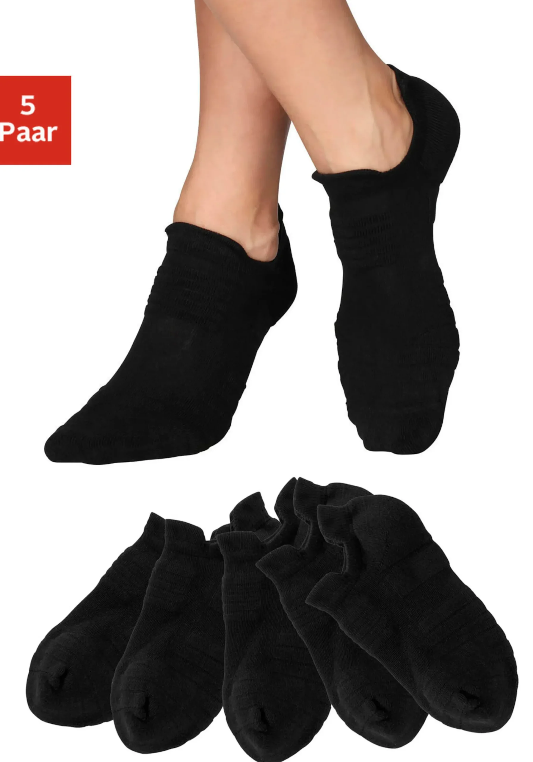 Strümpfe & Socken|LASCANA ACTIVE Sneakersocken 5xschwarz