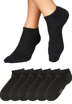 Strümpfe & Socken|H.I.S Sneakersocken 6xschwarz