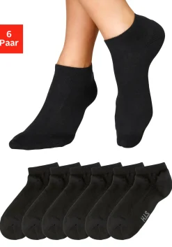 Strümpfe & Socken|H.I.S Sneakersocken 6xschwarz