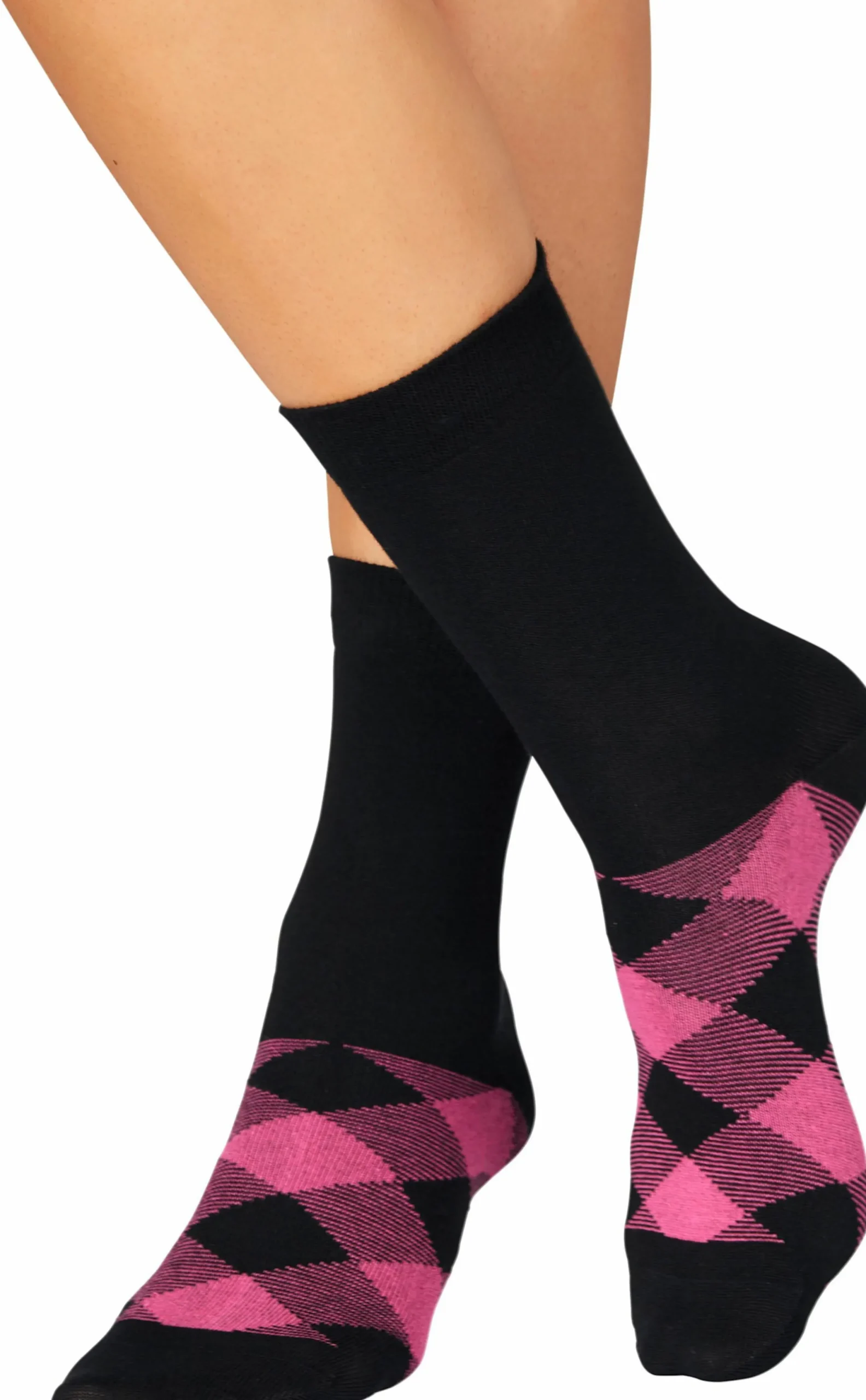 Strümpfe & Socken|H.I.S Socken schwarz-gemustert