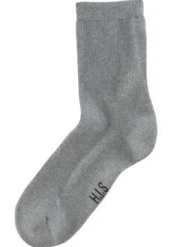 Strümpfe & Socken|H.I.S Socken 2xschwarz,2xjeans-melange,2xgrau-melange