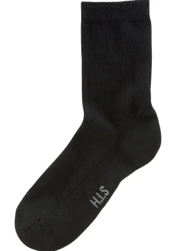 Strümpfe & Socken|H.I.S Socken 2xschwarz,2xjeans-melange,2xgrau-melange