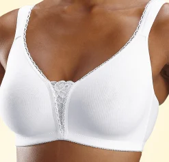 Bhs|petite fleur Soft-BH rosa+weiß