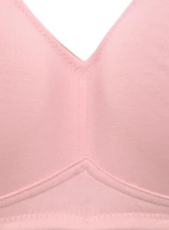 Bhs|petite fleur Soft-BH rosa+weiß