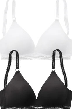 Bhs|petite fleur Soft-BH weiß+schwarz