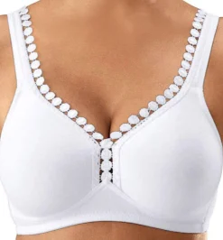 Bhs|petite fleur Soft-BH marine+weiß