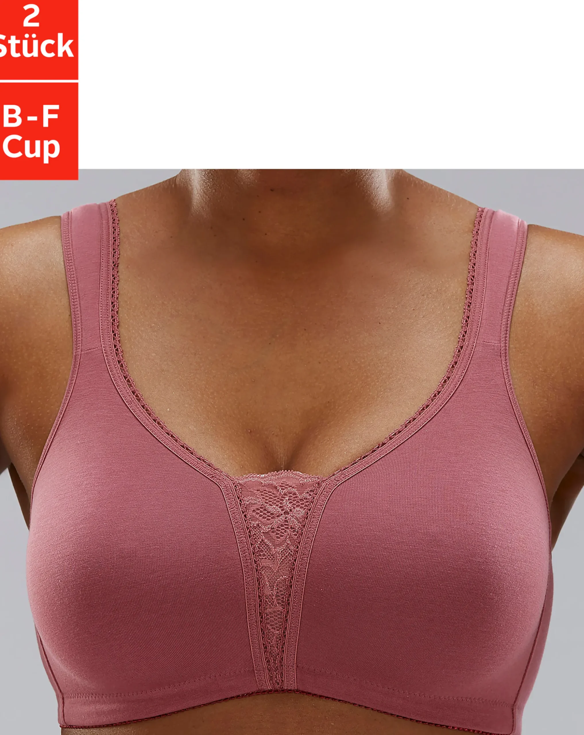 Bhs|petite fleur Soft-BH rosenholz+puder
