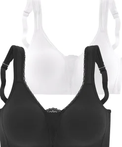 Bhs|petite fleur Soft-BH schwarz+weiß