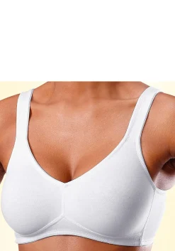 Bhs|petite fleur Soft-BH petrol+weiß