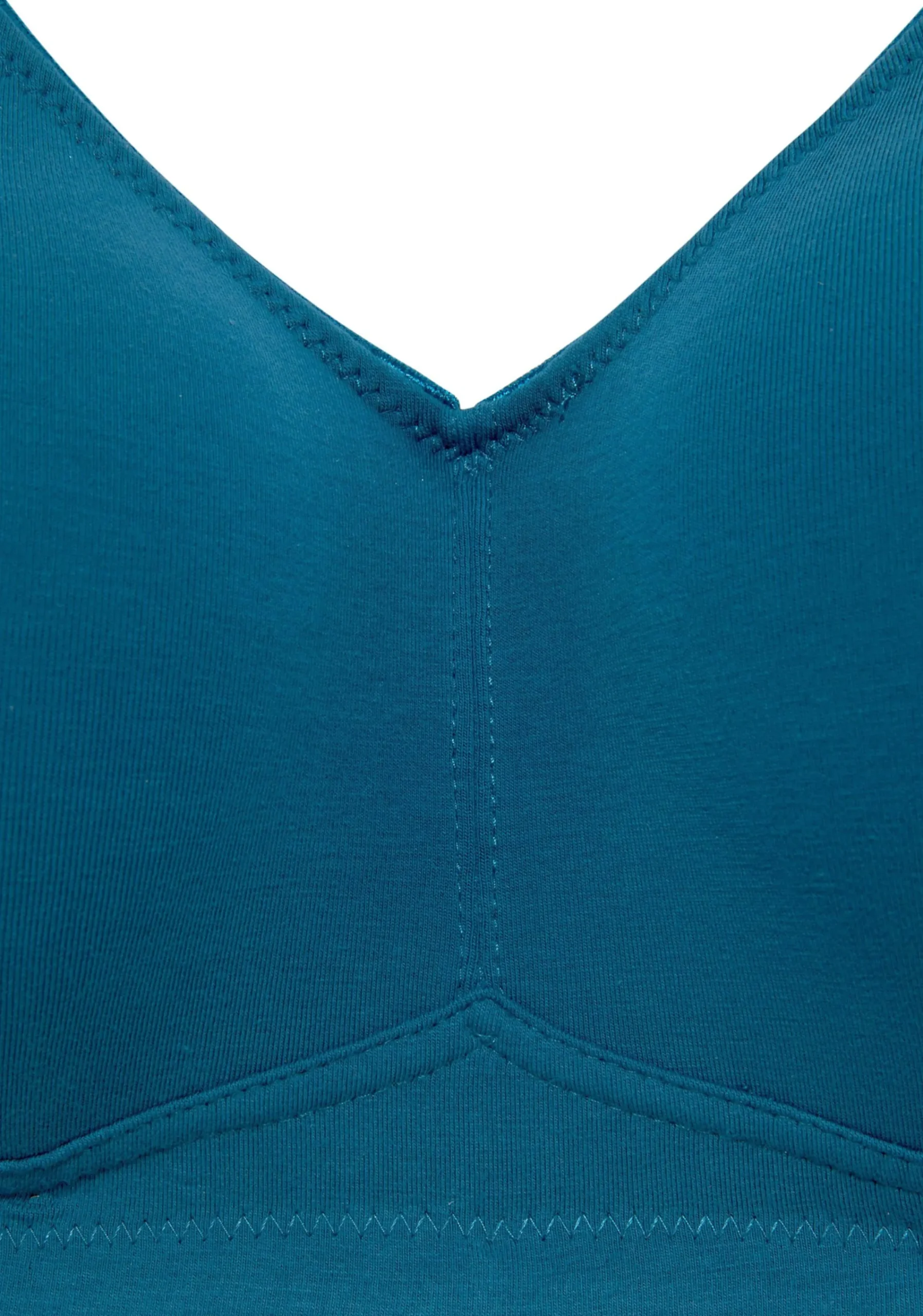 Bhs|petite fleur Soft-BH petrol+weiß
