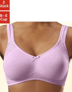 Bhs|petite fleur Soft-BH flieder+weiß