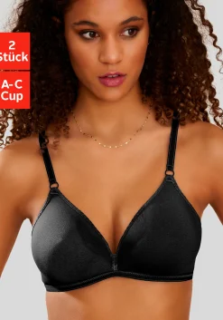 Bhs|petite fleur Soft-BH 2xschwarz