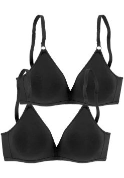 Bhs|petite fleur Soft-BH 2xschwarz