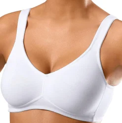 Bhs|petite fleur Soft-BH bordeaux+weiß