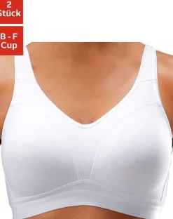 Bhs|petite fleur Soft-BH weiß+schwarz