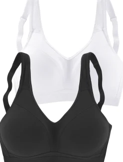 Bhs|petite fleur Soft-BH weiß+schwarz