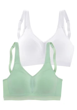 Bhs|petite fleur Soft-BH weiß+mint