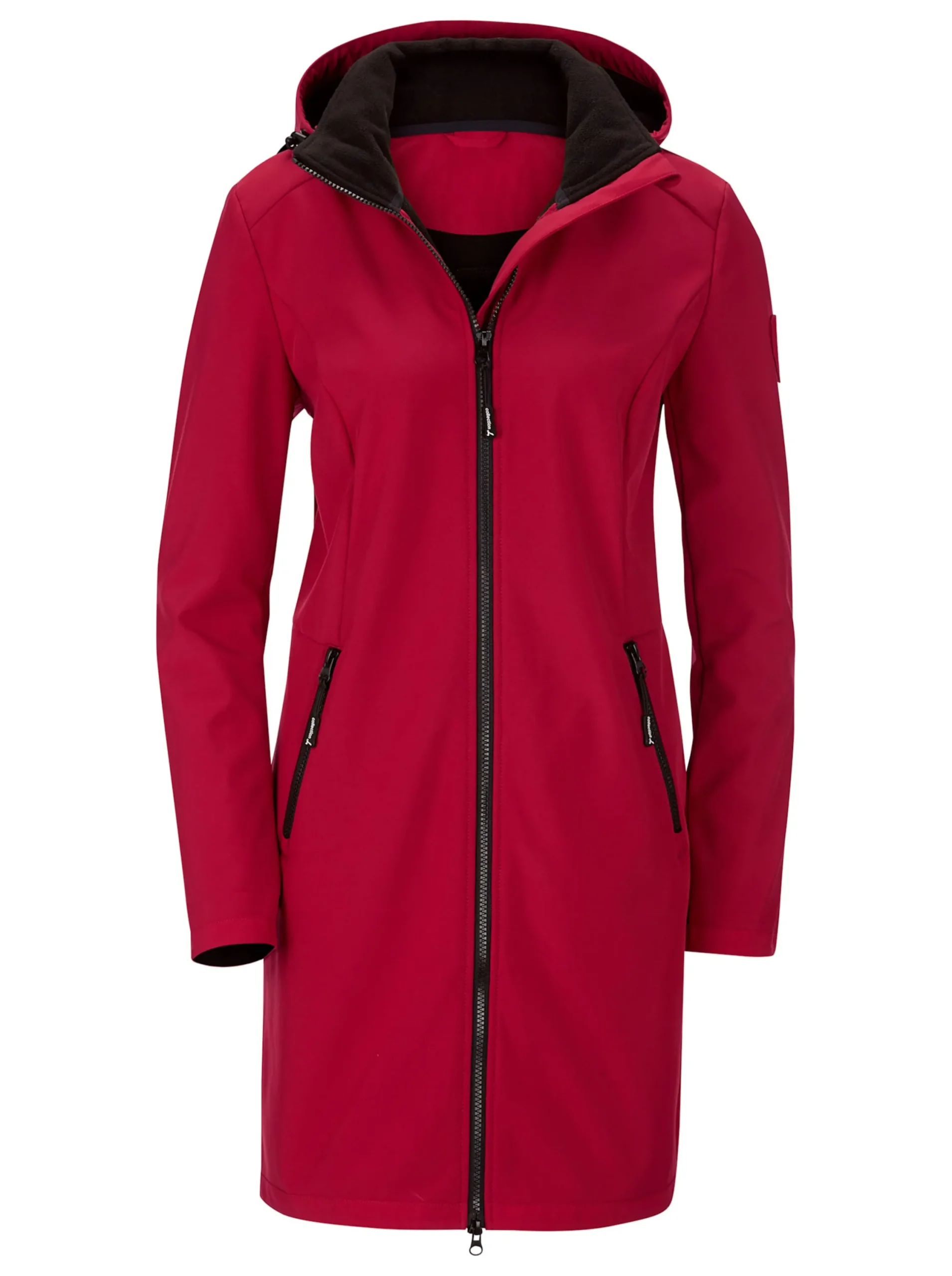 Jacken| Softshelljacke mit Gummizug im Rücken rot