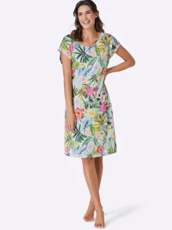Strandkleider|feel good Sommerkleid mint-bedruckt