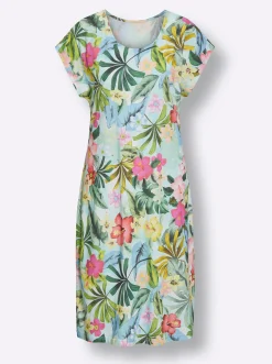 Strandkleider|feel good Sommerkleid mint-bedruckt