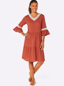 Strandkleider|Kleider|feel good Sommerkleid terra-ecru