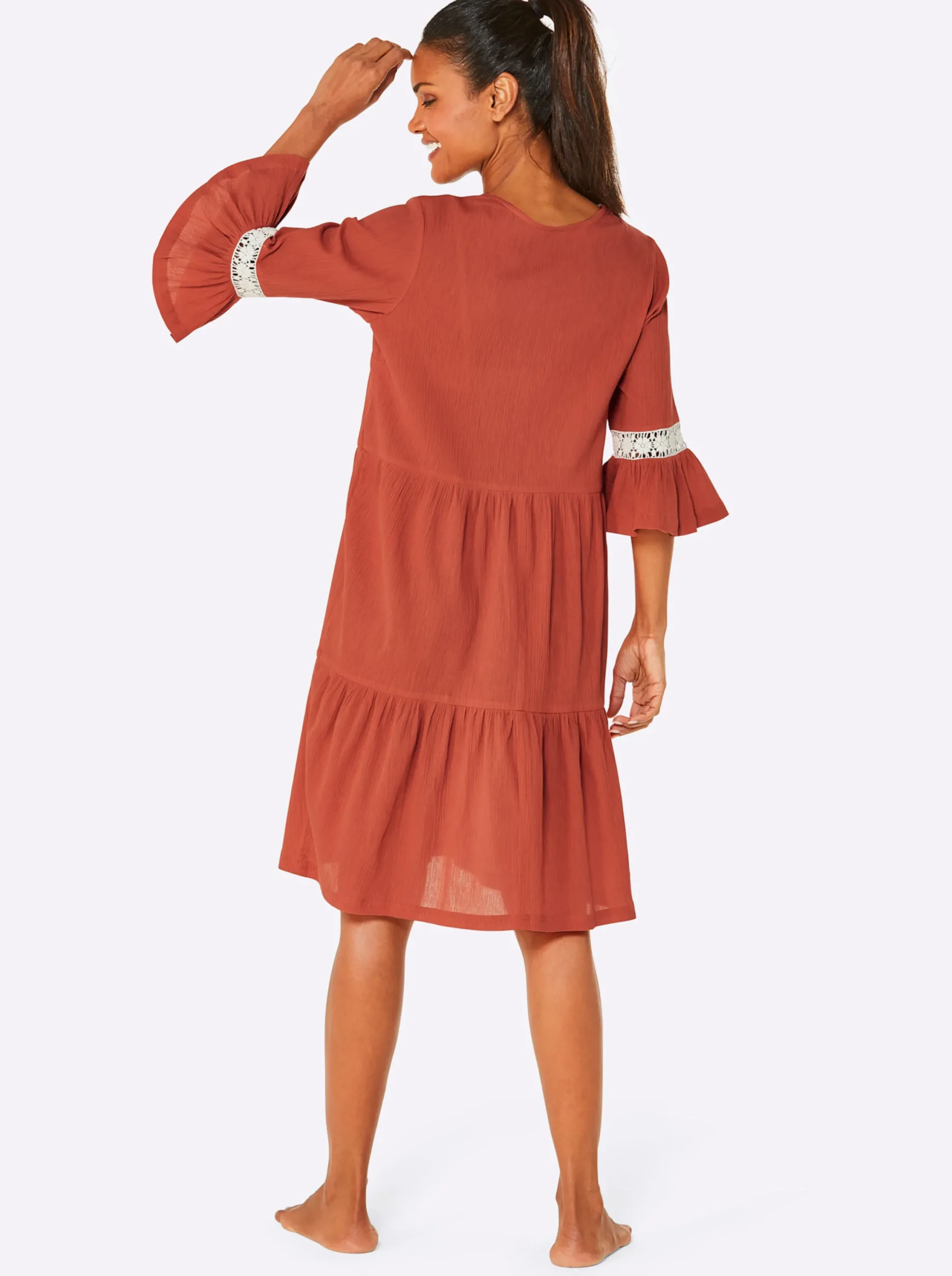 Strandkleider|Kleider|feel good Sommerkleid terra-ecru