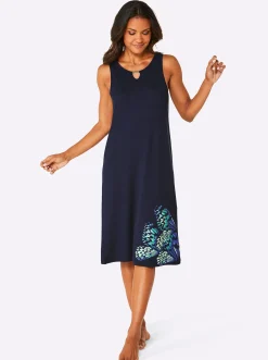 Strandkleider|feel good Sommerkleid marine-royalblau
