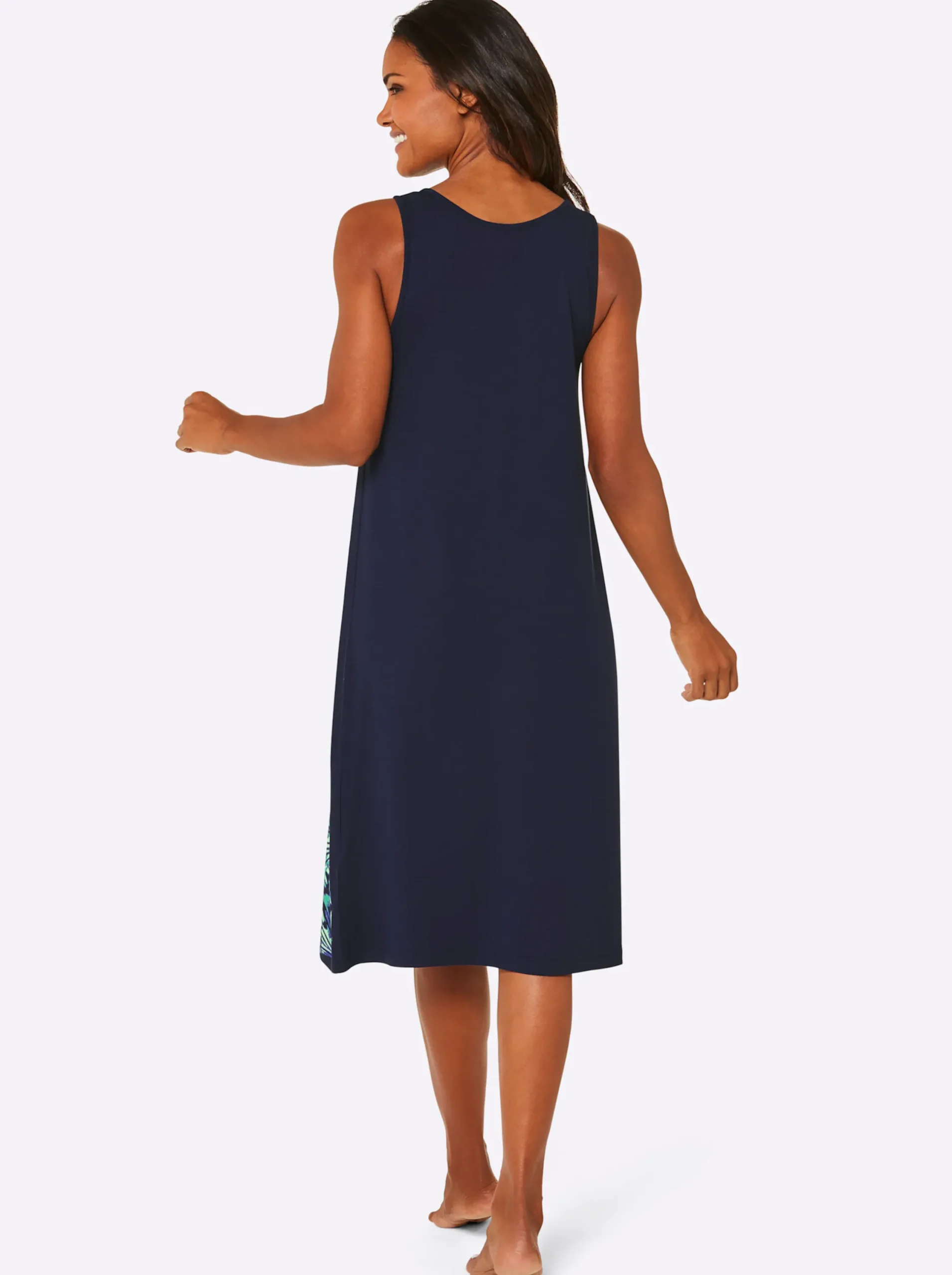 Strandkleider|feel good Sommerkleid marine-royalblau