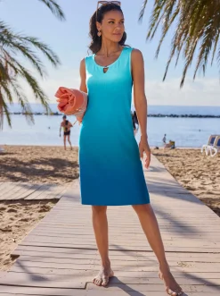Kleider|feel good Sommerkleid aquamarin-aquapetrol