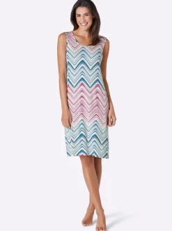 Strandkleider|Strandmode|feel good Sommerkleid topas-magenta-bedruckt