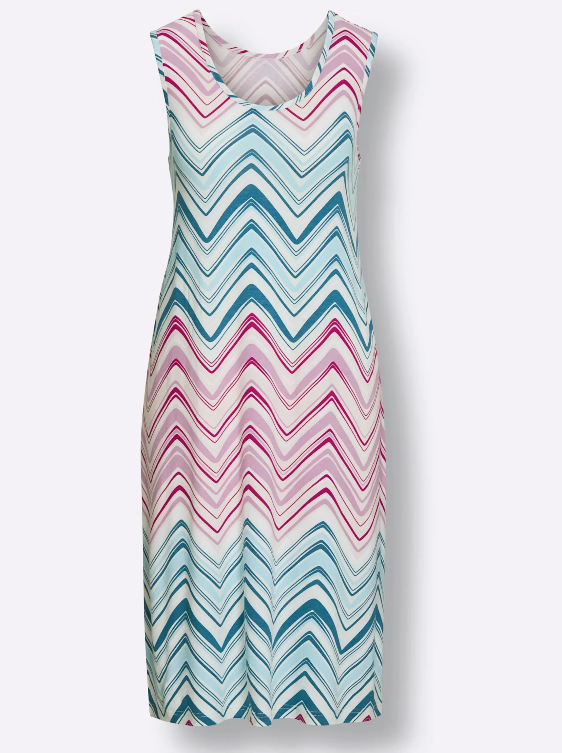 Strandkleider|Strandmode|feel good Sommerkleid topas-magenta-bedruckt