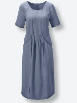 Kleider|CREATION L PREMIUM Sommerkleid taubenblau