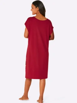 Strandkleider|Kleider|feel good Sommerkleid rot-schwarz