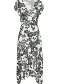 Strandkleider|Kleider|LASCANA Sommerkleid blackwhite