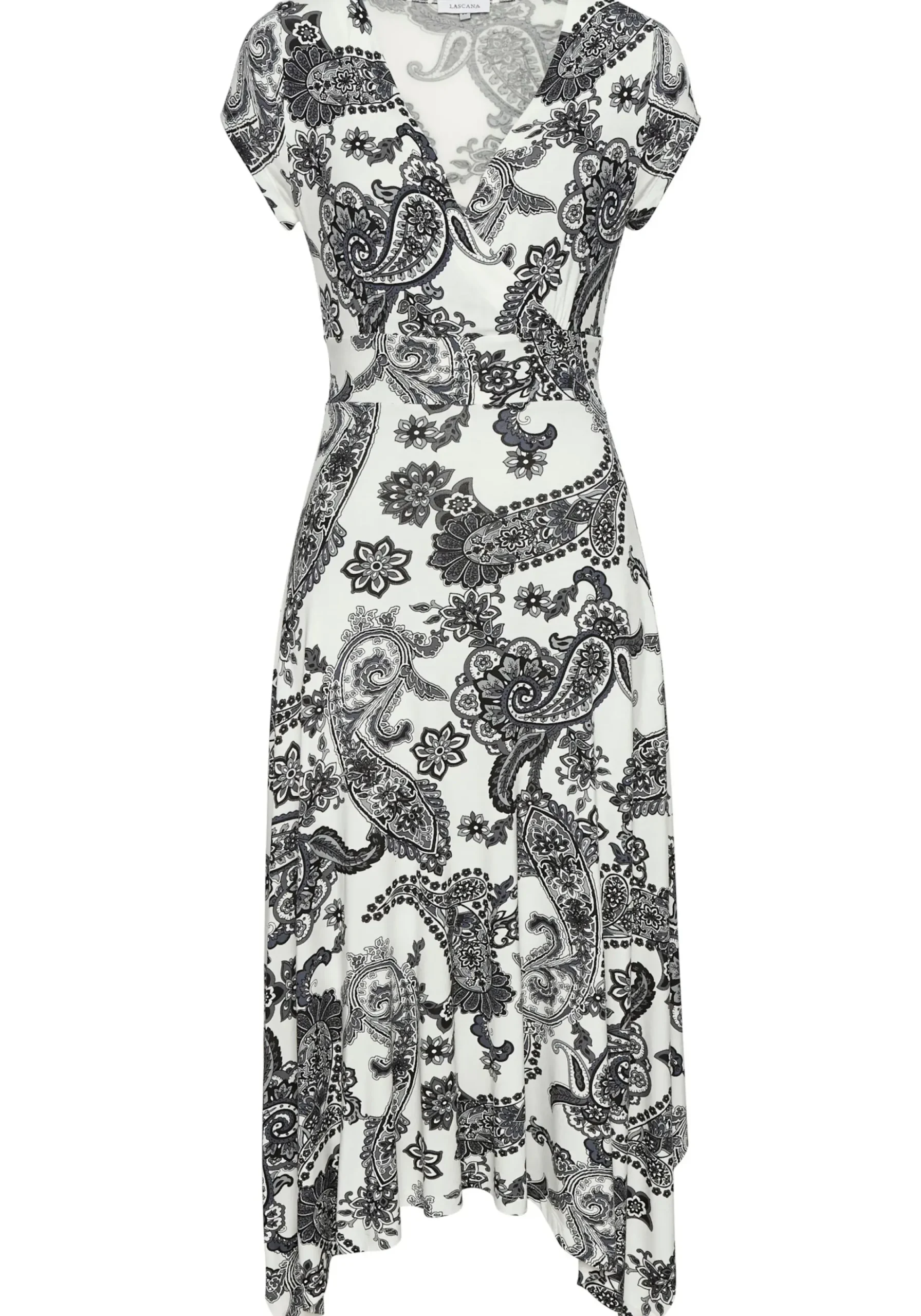 Strandkleider|Kleider|LASCANA Sommerkleid blackwhite