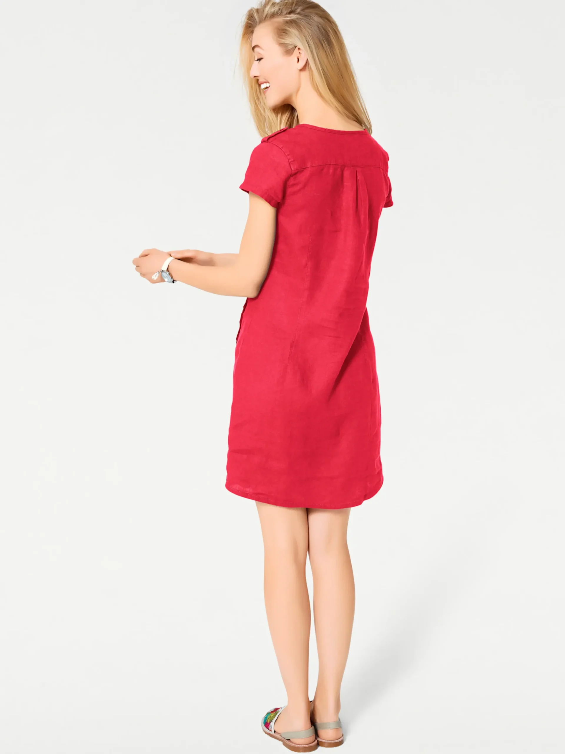 Strandkleider|Basics|heine Sommerkleid rot