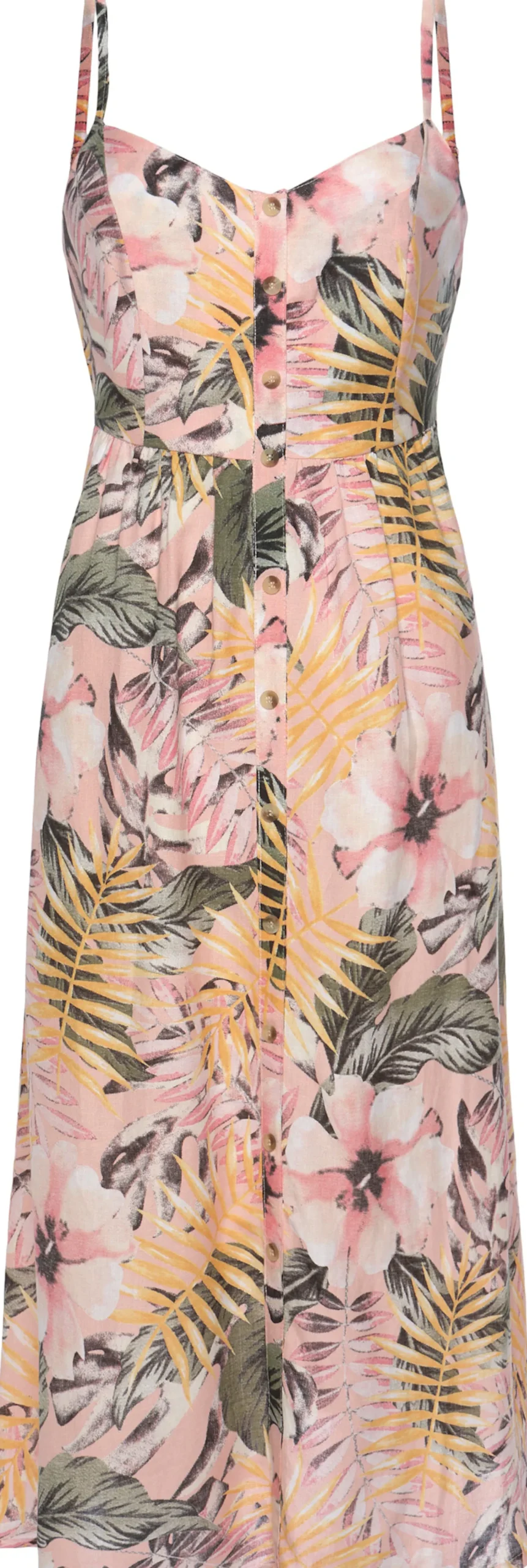 Strandkleider|LASCANA Sommerkleid apricot-bedruckt