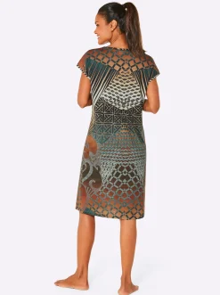 Strandkleider| Sommerkleid camel-jade-bedruckt