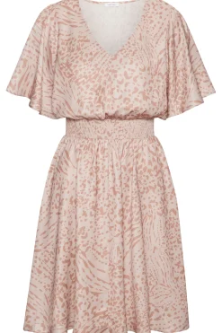 Strandkleider|Kleider|LASCANA Sommerkleid sand-beigebedruckt