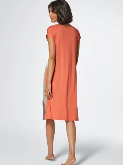 Strandkleider|feel good Sommerkleid in A-Linie mandarine
