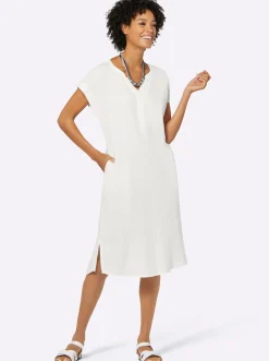 Kleider| Sommerkleid in Musselin-Qualität weiß