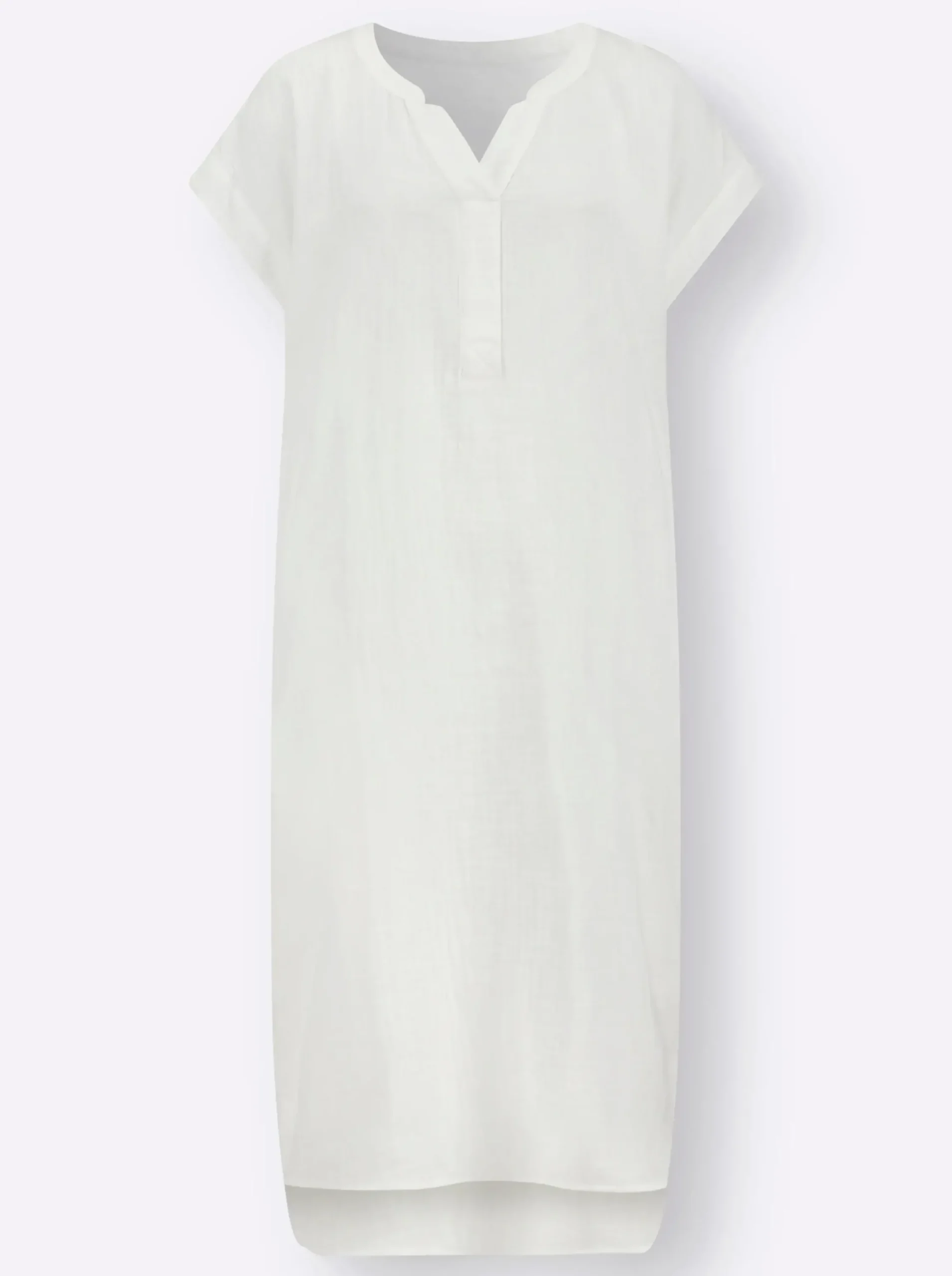 Kleider| Sommerkleid in Musselin-Qualität weiß