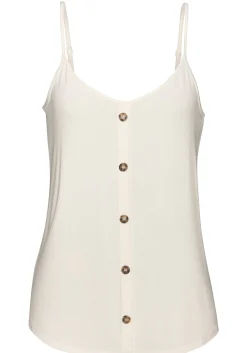 Shirts|LASCANA Spaghettitop creme,schwarz