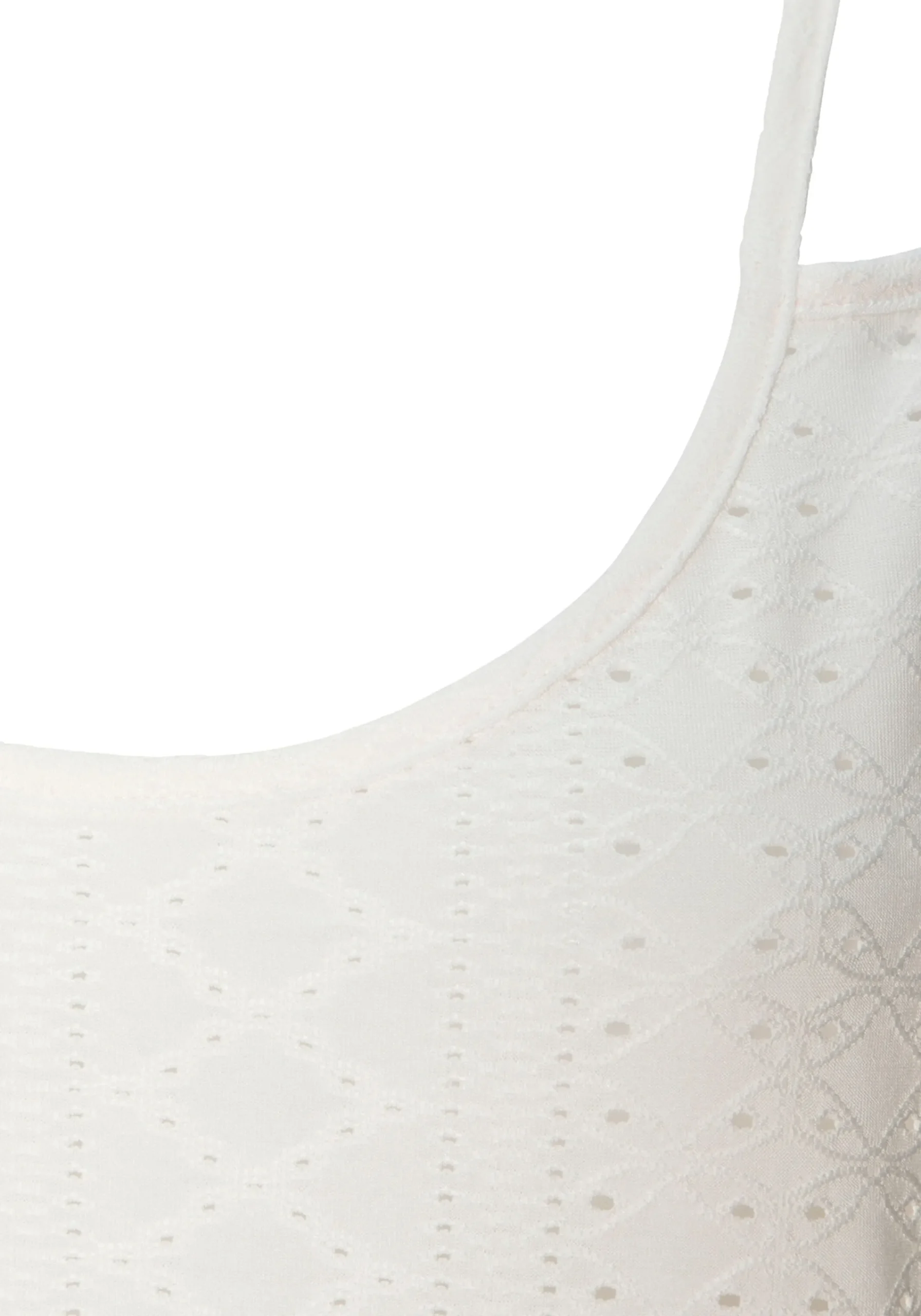 Strandmode|Vivance Spaghettitop creme,schwarz