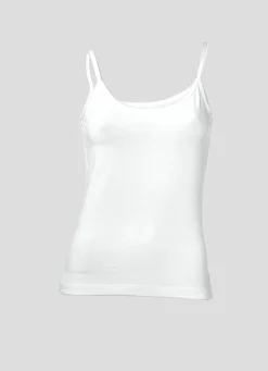 Strandmode|Shirts|heine Spaghettitop in figurbetontem Schnitt weiß