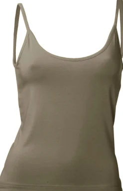 Strandmode|Shirts|heine Spaghettitop in figurbetontem Schnitt oliv