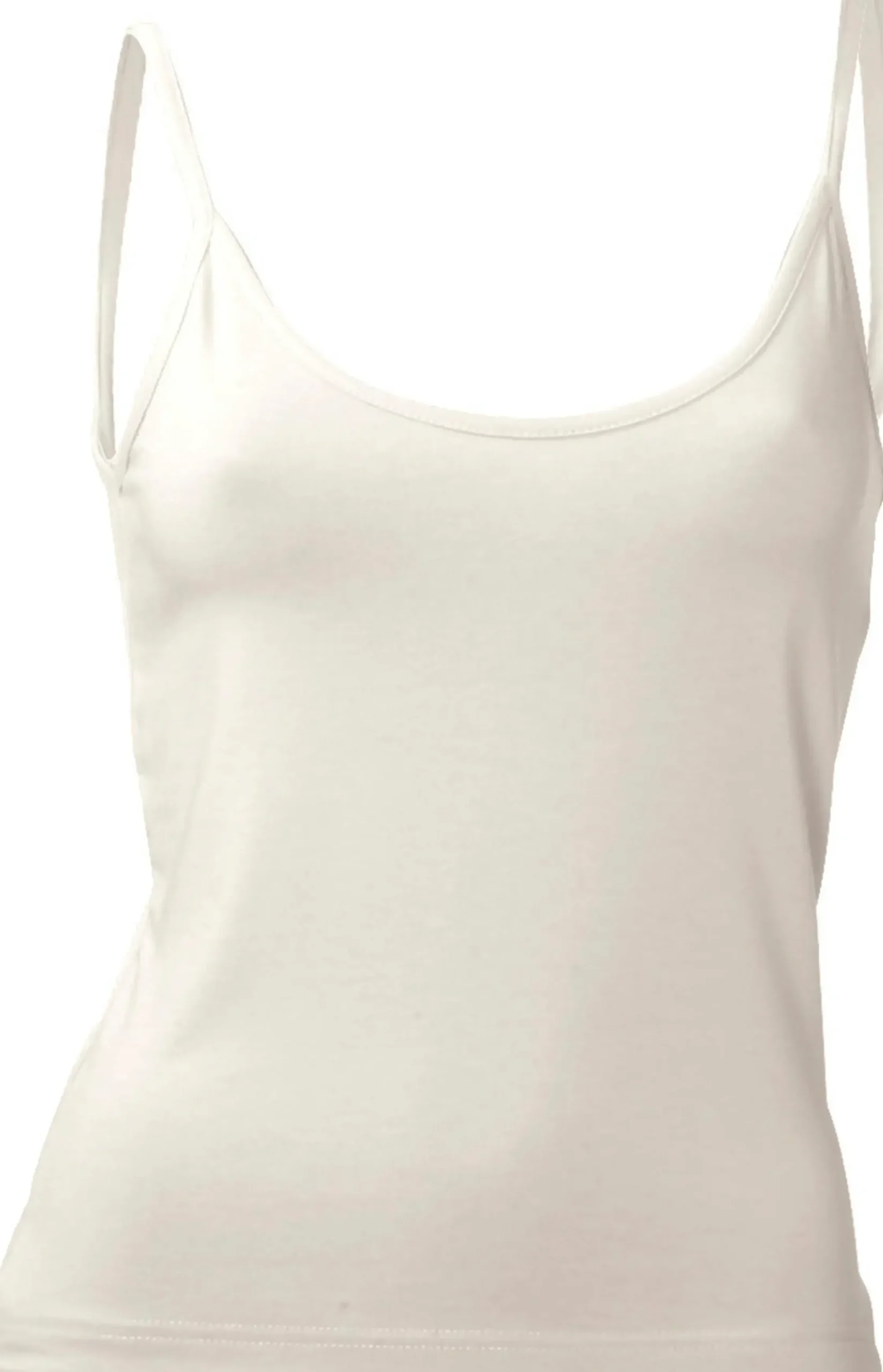 Strandmode|Shirts|heine Spaghettitop in figurbetontem Schnitt ecru