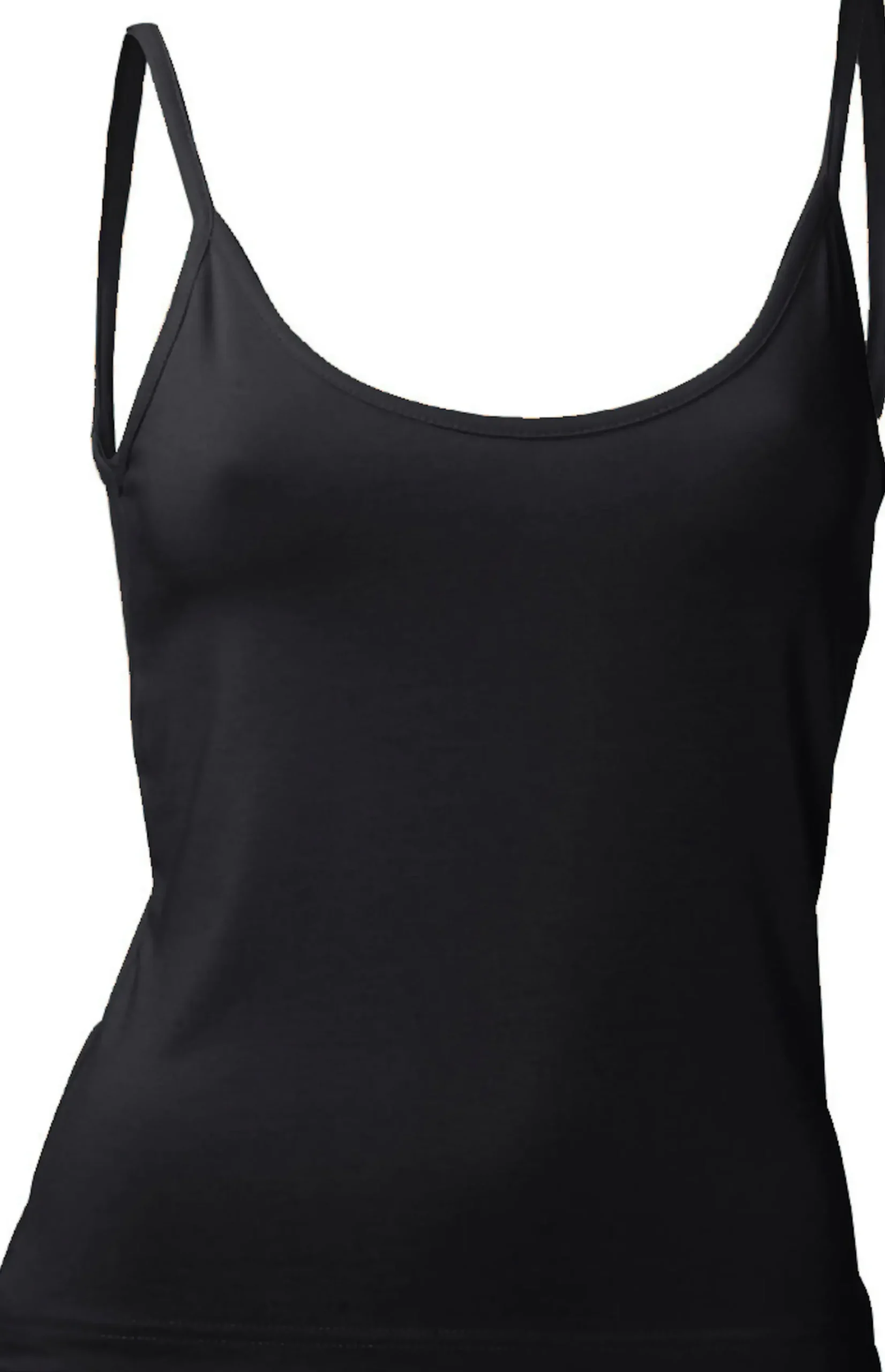 Shirts|heine Spaghettitop in figurbetontem Schnitt schwarz