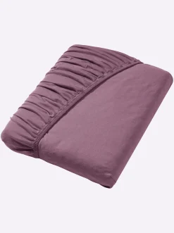 Bettwäsche & Laken|Estella Spannbetttuch aubergine